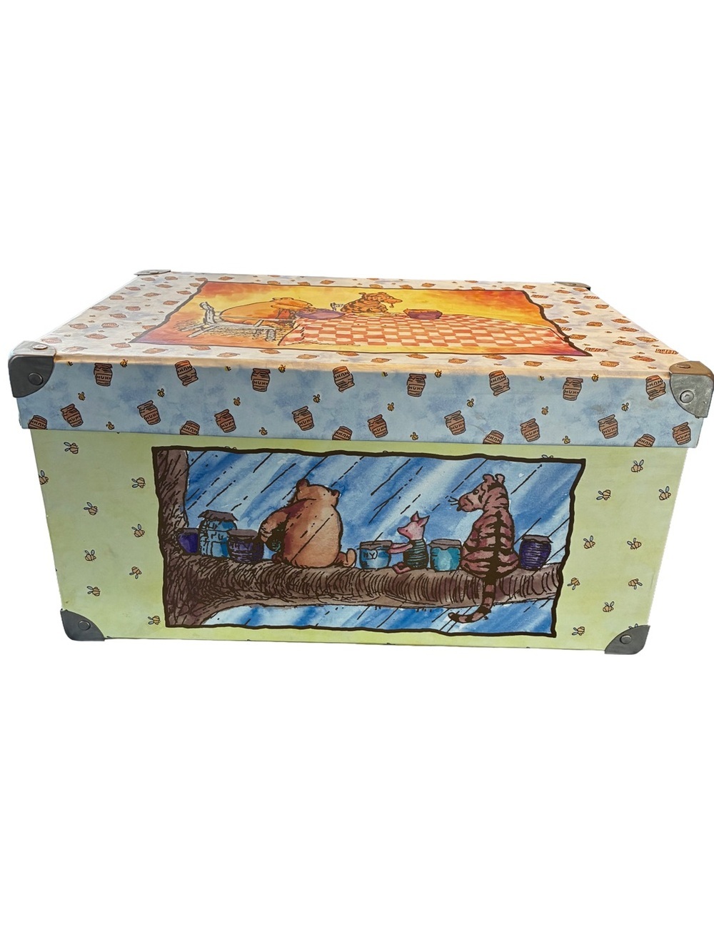 Vintage Disney Classic Pooh Keepsake Storage Box Nursery Decor
